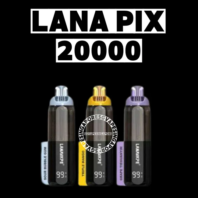 LANA PIX 閃光彈 20000口拋棄式電子煙 - LED電量顯示 2026最新款【現貨】